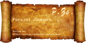 Perczel Zsanett névjegykártya